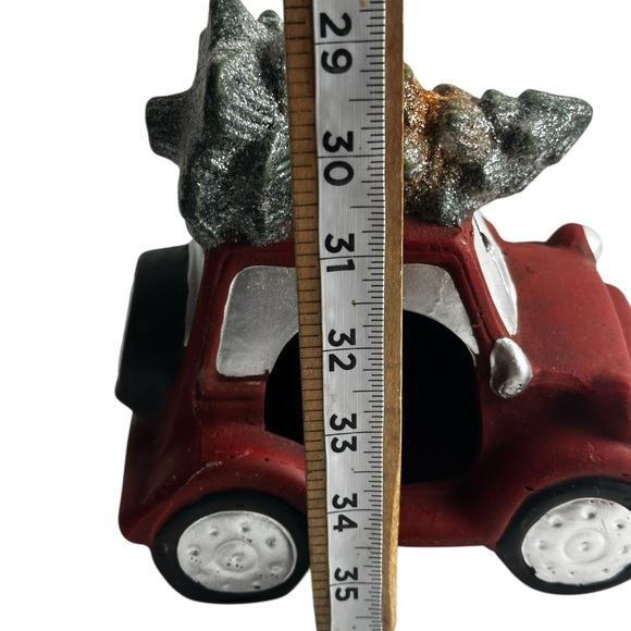 Jeep Christmas Votive Candle holder, Features a Christmas Tree on Top - Picture 6 of 12